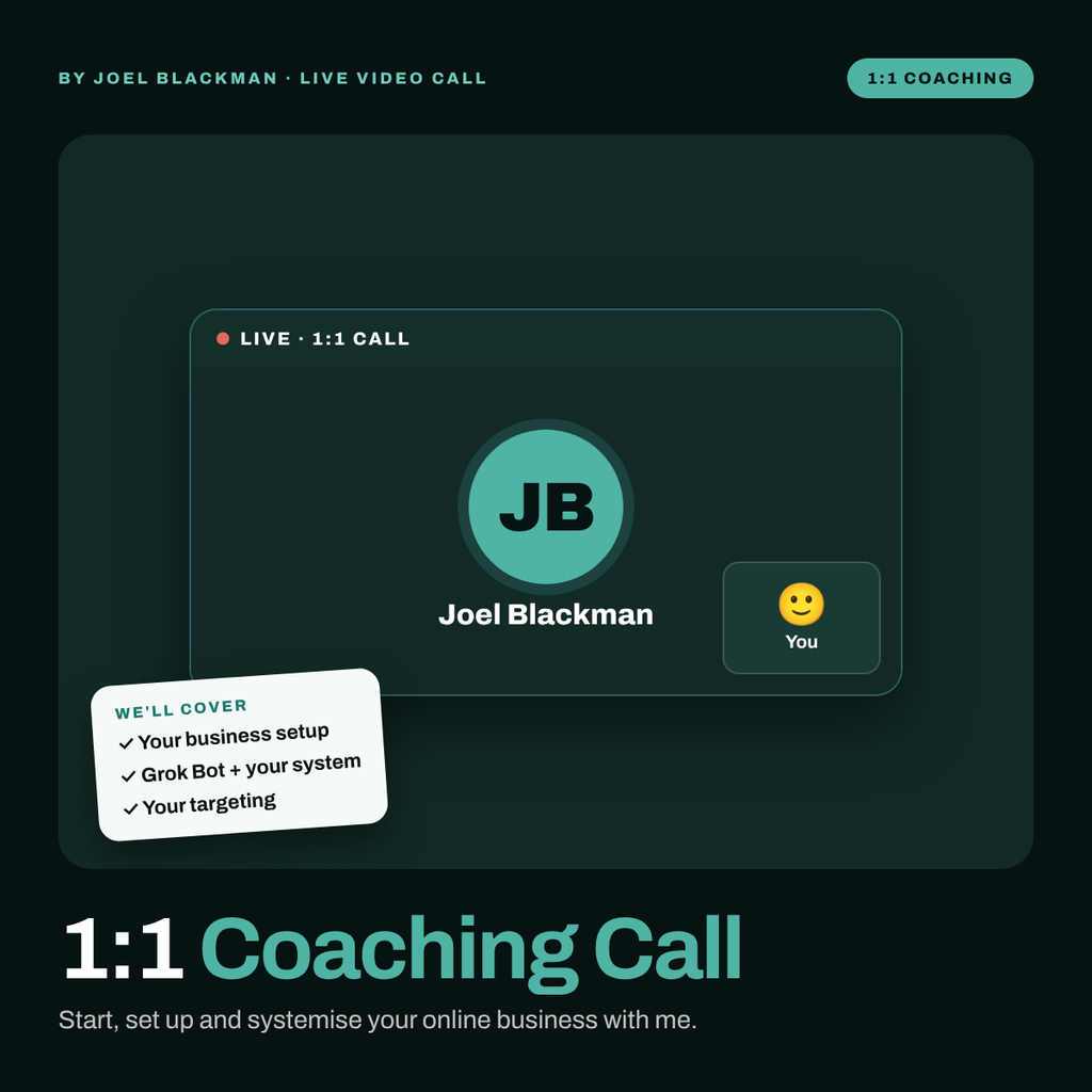 1-1 Coaching Call with Joel Blackman